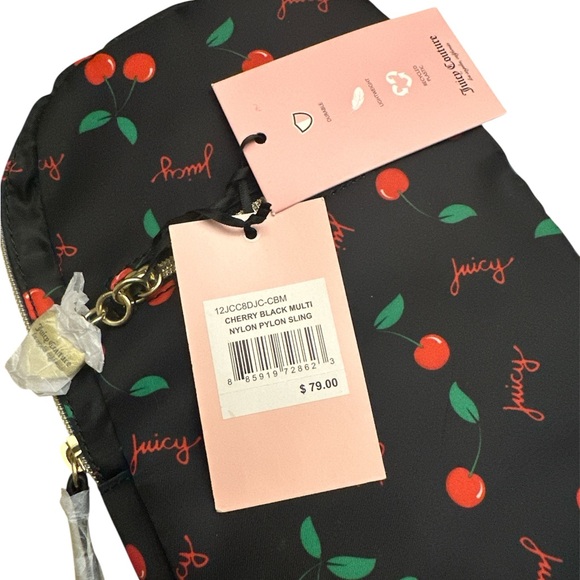 JUICY COUTURE - NWT Cherry Nylon Sling Bag - Picture 3 of 3